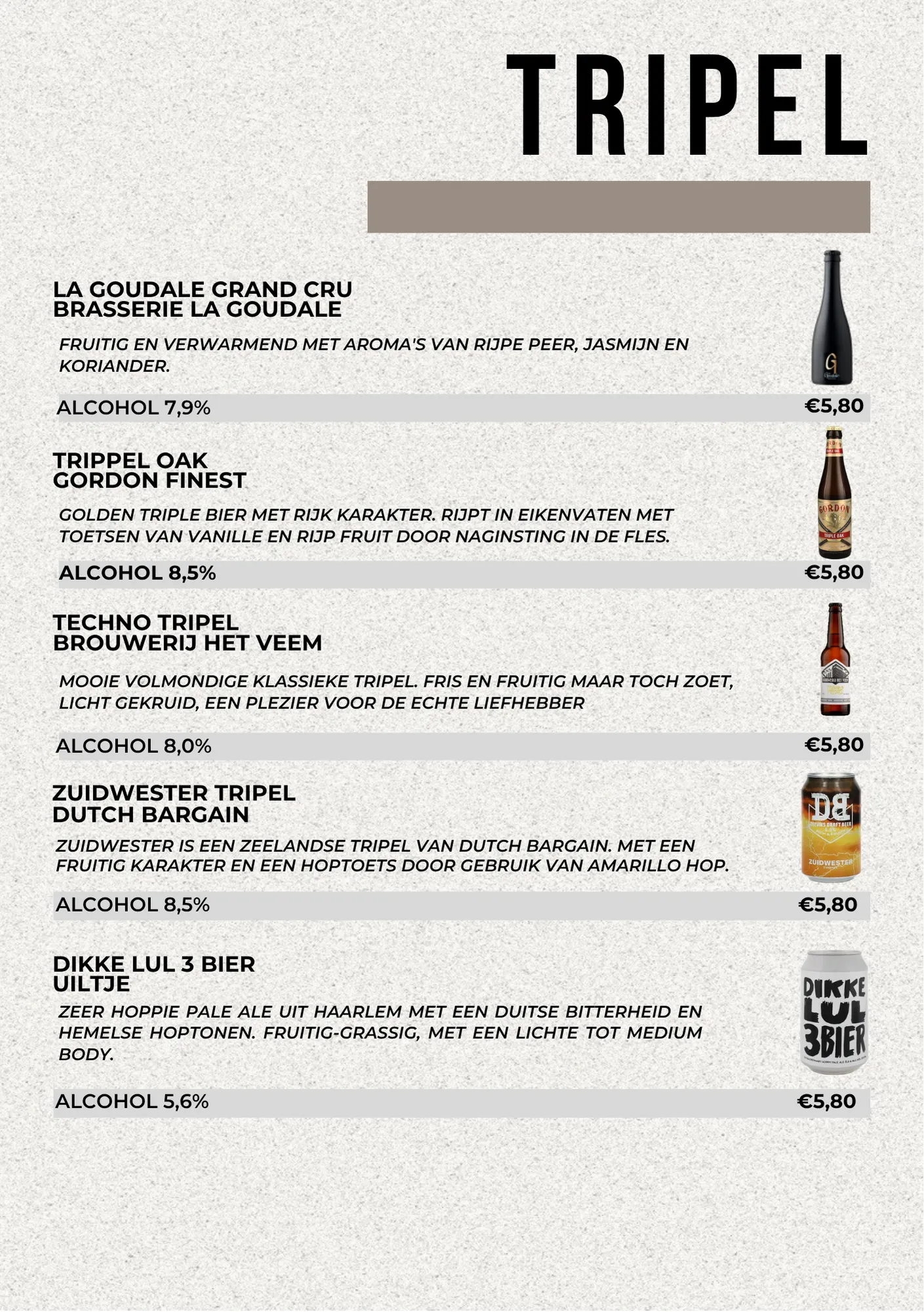Tripel bier