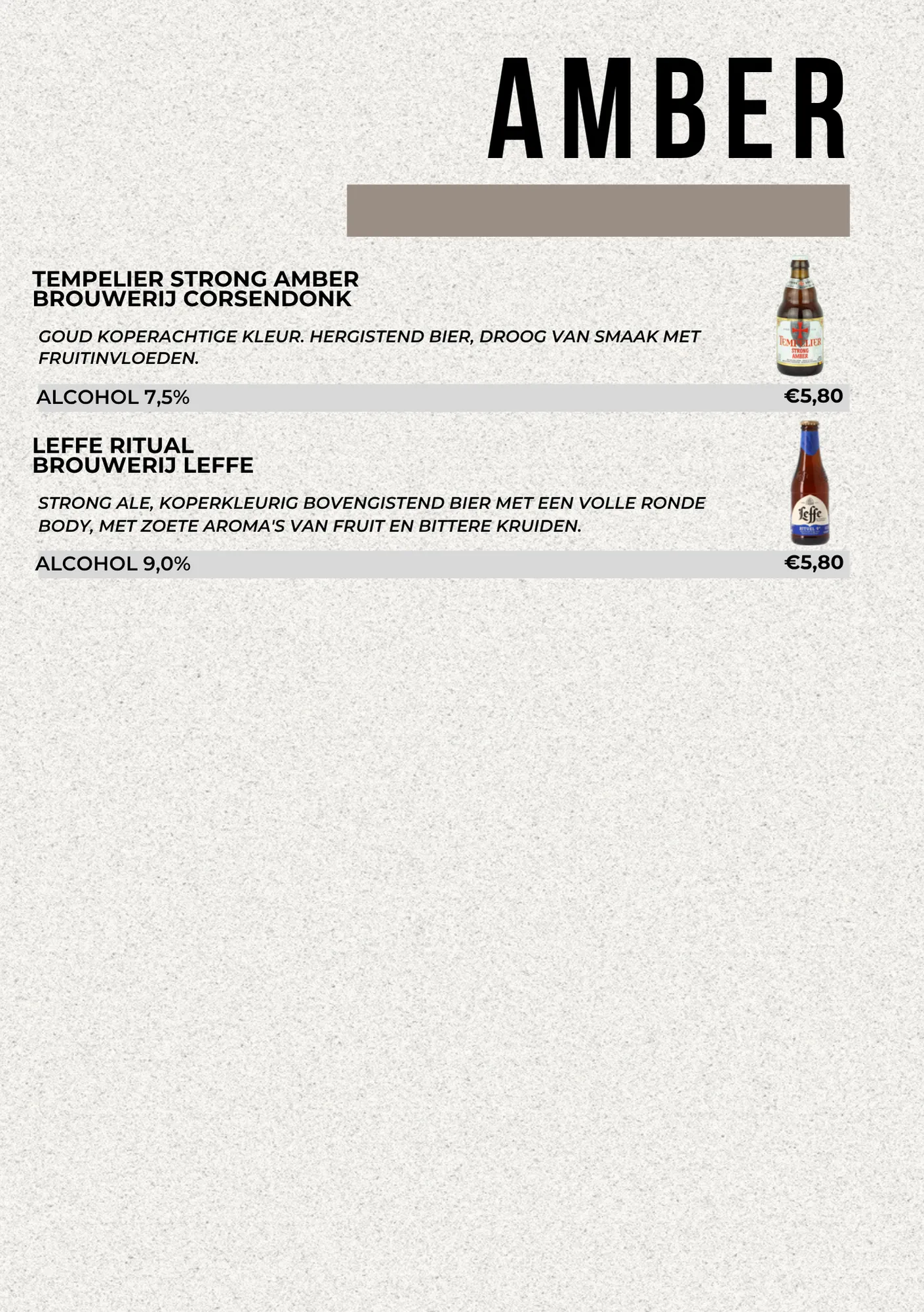 Amber bier