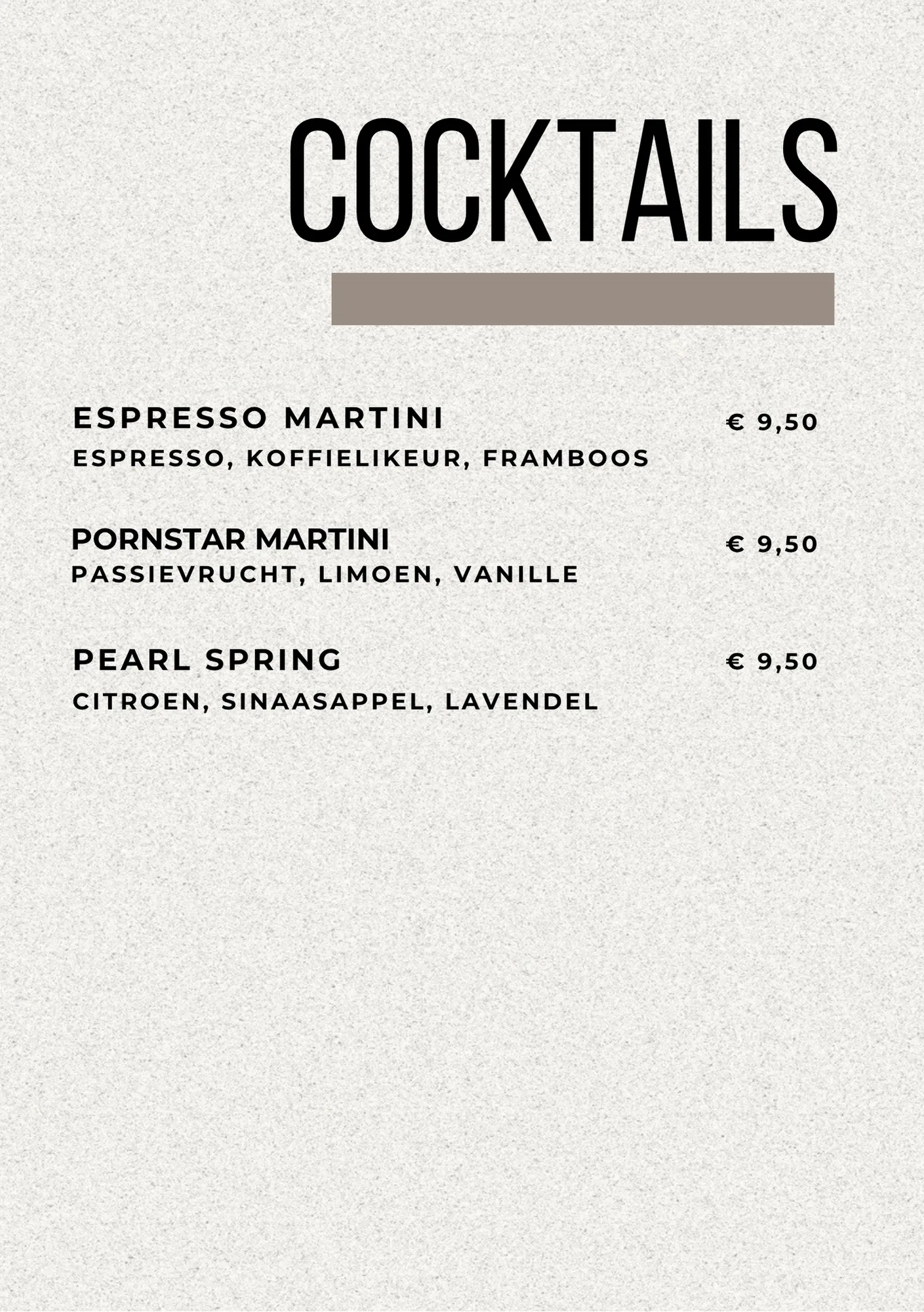 Cocktails